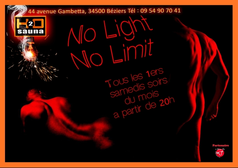 SOIREE NO LIGHT NO LIMIT, Béziers, H2o Sauna